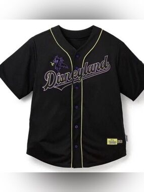 Disney Parks 2025 Disneyland Villains Maleficent Baseball Jersey XL nwt